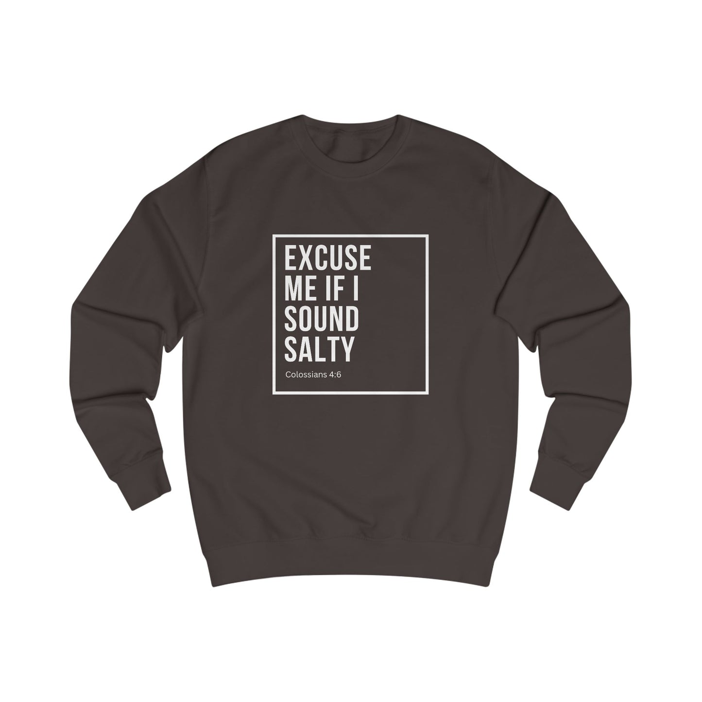 Hot Cocoa Excuse Me White Letter Crewneck